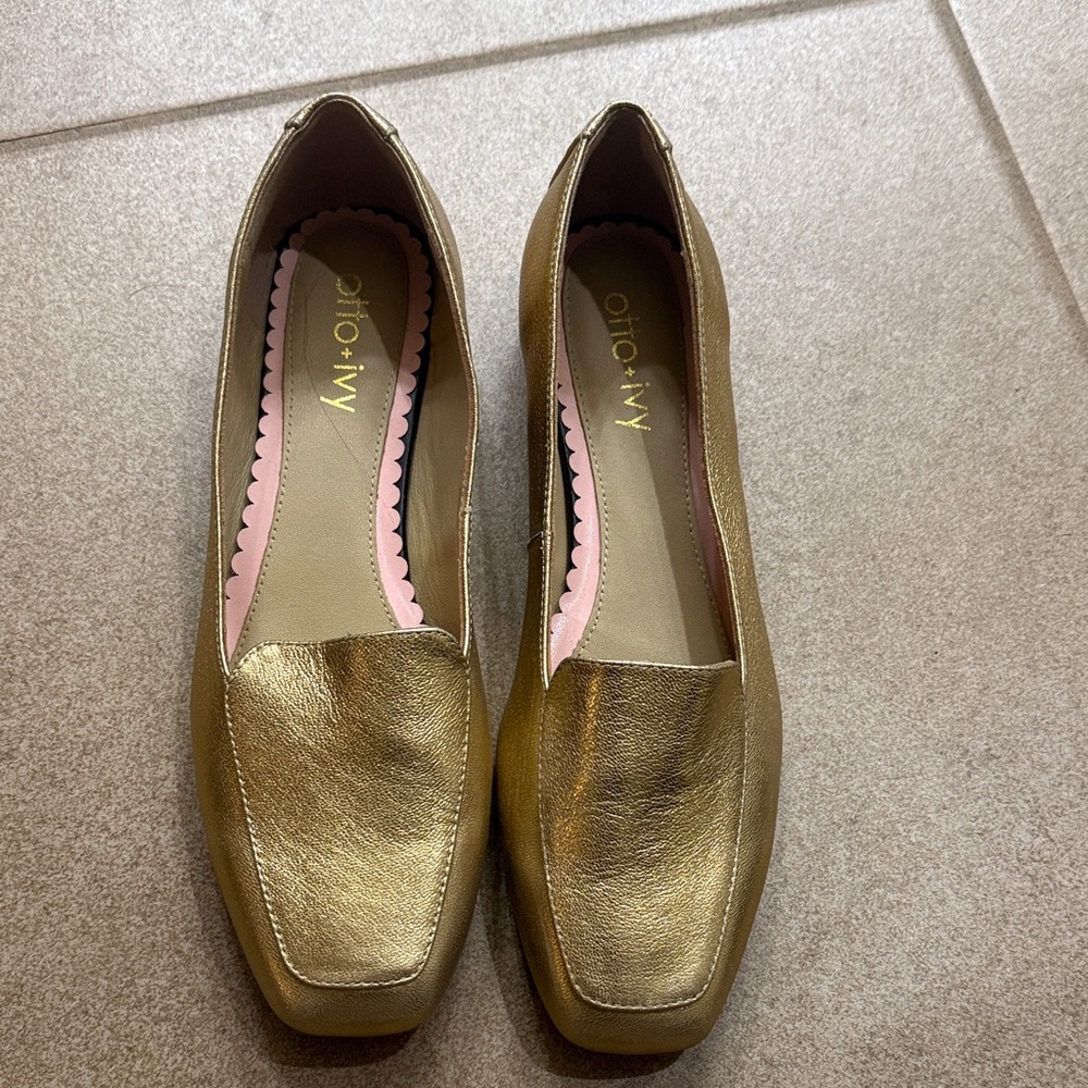 Gold Women's Loafers